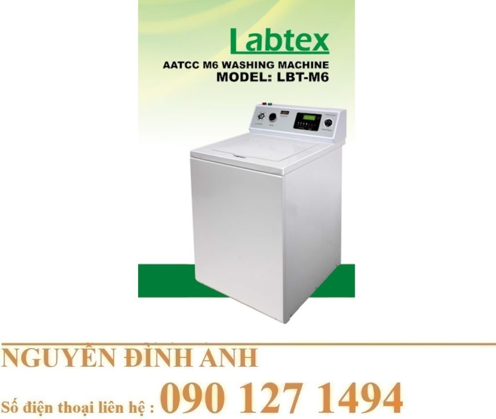  Máy Giặt LBT M6 | Tiêu Chuẩn AATCC TM88B, TM88C Cho Phòng Lab